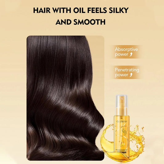 Deep Nourish Essential Oil Spray – Instant Shine, Repair & Silky Smooth Hair
